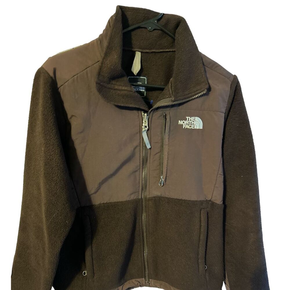 The North Face Jacket women size s/p Brown Denali Zip Fleece Outdoors -